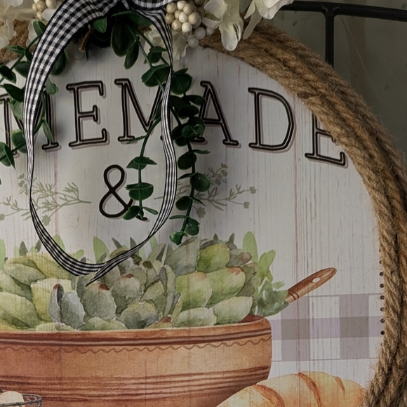 Rustic Kitchen Wall Decor with Rope Accent - Picture 7 of 13